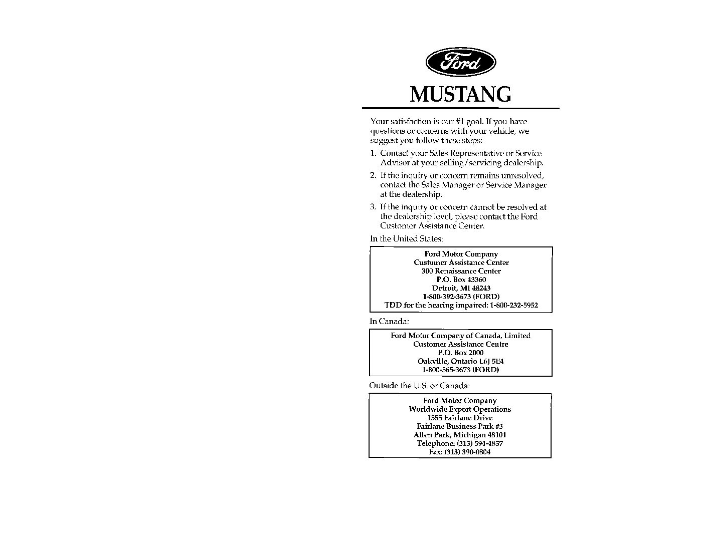 Service Manuals Schematics 1997 Ford Mustang Electronic ...