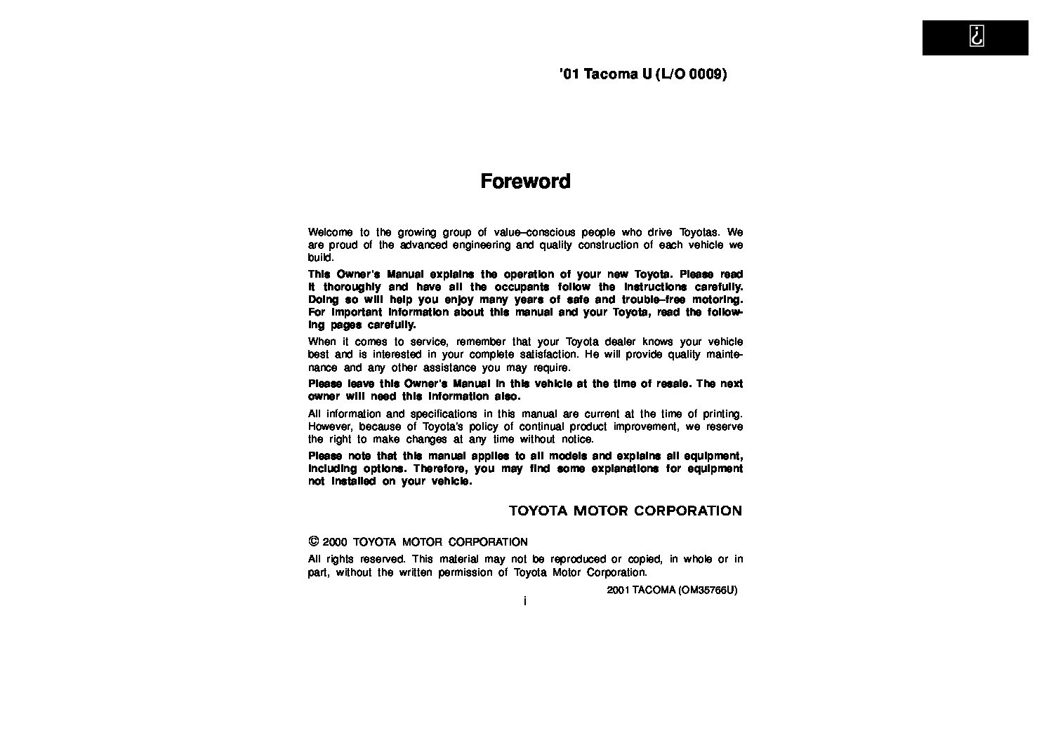 2000 tacoma service manual