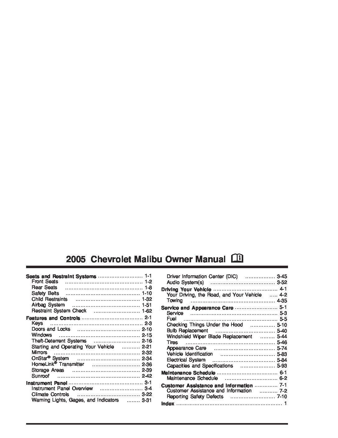 2005 chevrolet trailblazer owners manual pdf