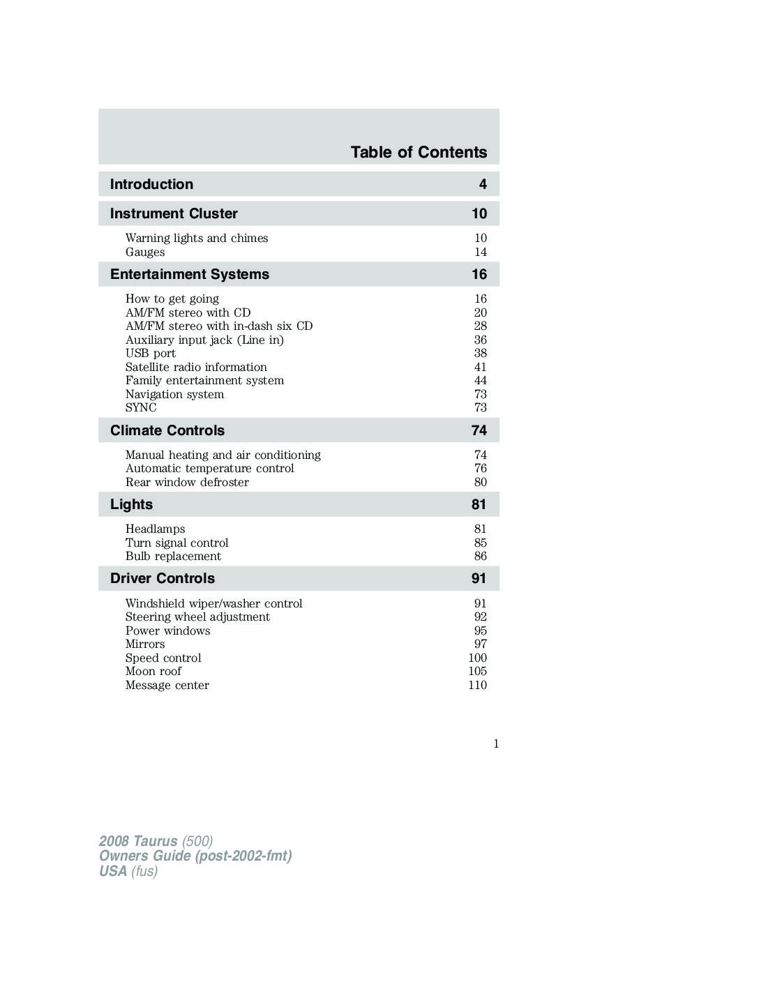 2012 ford taurus service manual