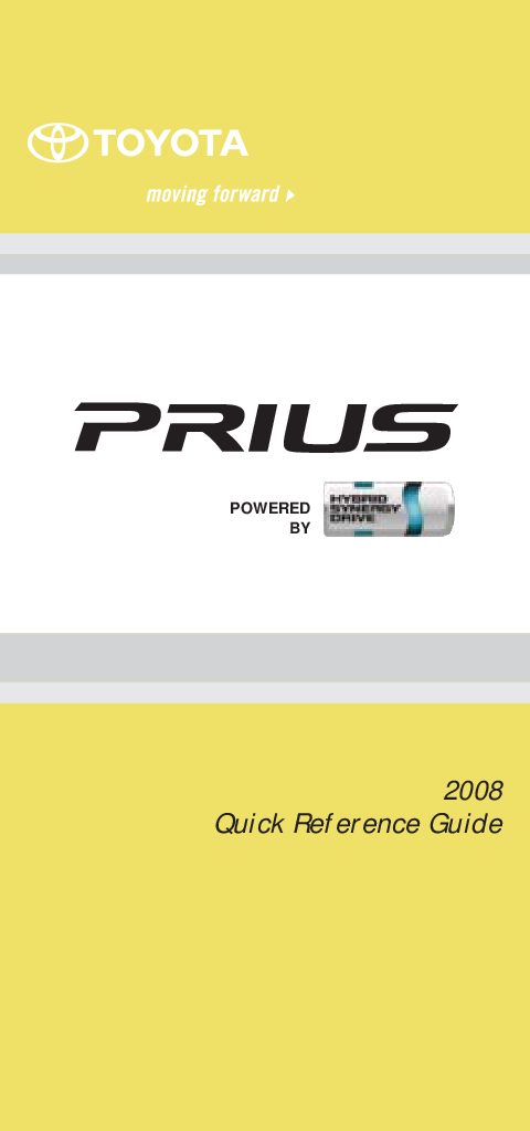 2008 PRIUS OWNER MANUAL PDF