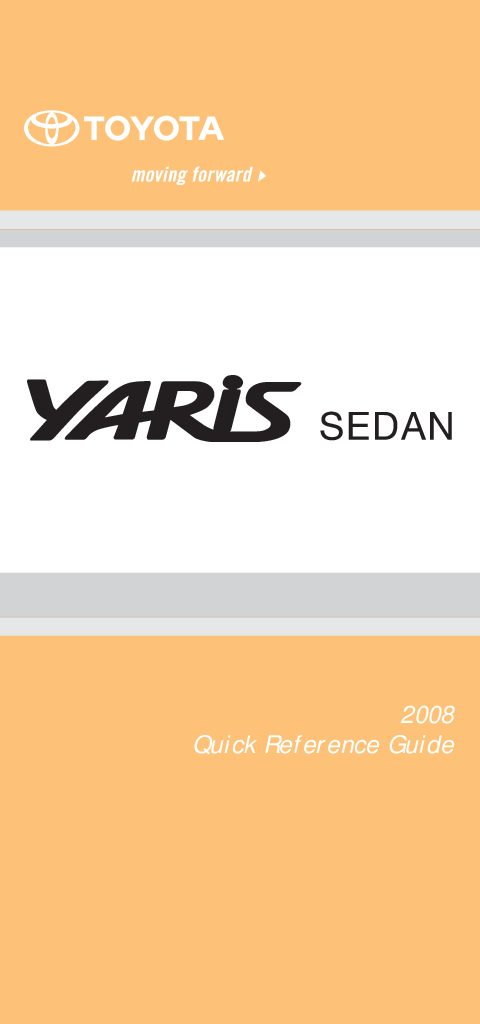 2012 yaris sedan owners manual