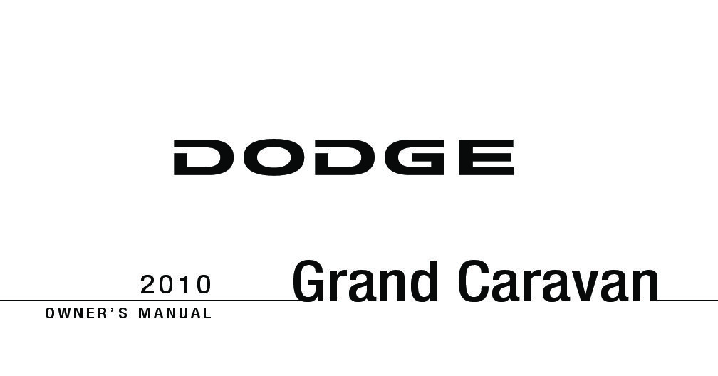 2014 dodge grand caravan manual pdf