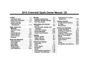 2013_chevrolet_spark | Just Give Me The Damn Manual