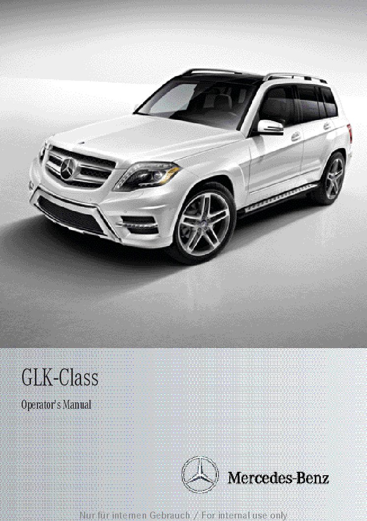 2014 Mercedes Benz Glk Class Owners Manual Just Give Me