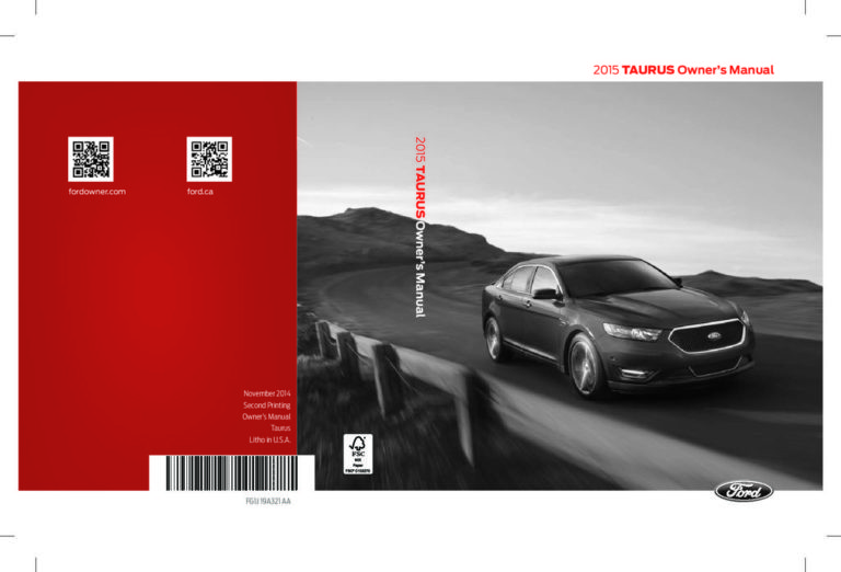 2015 ford taurus Owners Manual | Just Give Me The Damn Manual